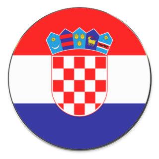 Croatian Coat of Arms | Hrvatski grb Classic Round Sticker