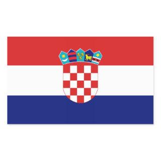 Croatian flag - Trobojnica Rectangular Sticker