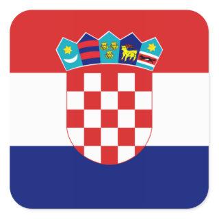 Croatian flag - Trobojnica Square Sticker