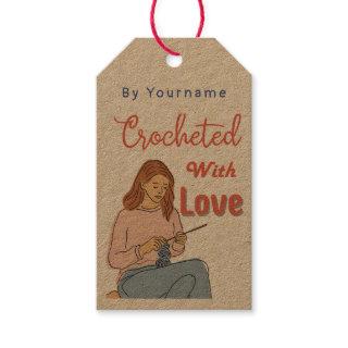 Crochet with love Handmade gift tag with careguide