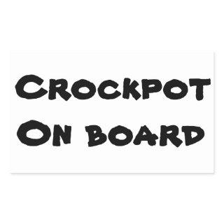 Crockpot on Board Slow Driver Bumper Sticker