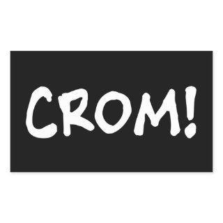 Crom - God Of Conan Rectangular Sticker