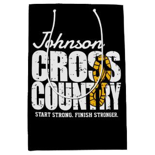 Cross Country ADD TEXT Runner Running Team Player Medium Gift Bag