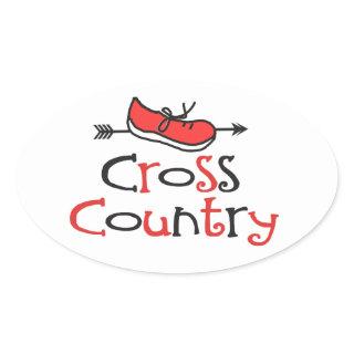Cross Country Runner Shoe Stickers