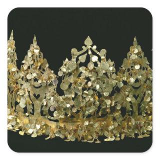 Crown from the excavations of the necropolis square sticker