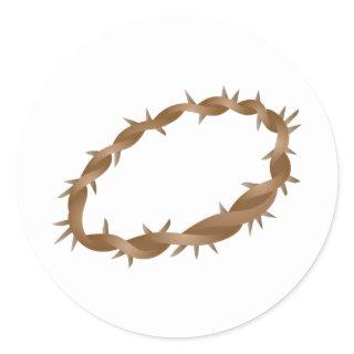 Crown of Thorns Classic Round Sticker