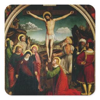 Crucifixion Square Sticker