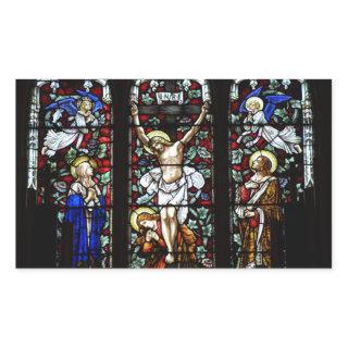 Crucifixion (stained glass) Sticker