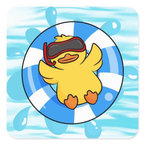Cruise Sailing for Cruise Ducks Square Sticker