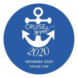 Cruise Squad Family Group Custom Trip Classic Round Sticker