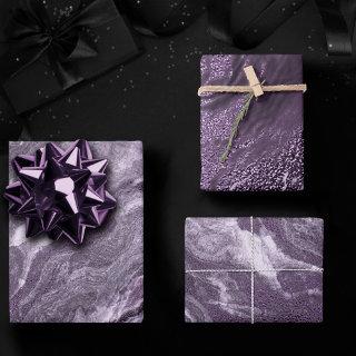 Crystalized Purple Agate | Moody Marbled Stone  Sheets