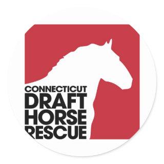CT Draft Horse Rescue Classic Round Sticker