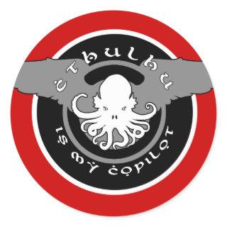 Cthulhu is my Copilot Sticker (red)