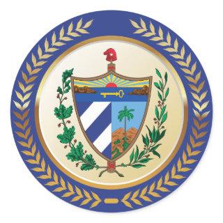 Cuba Coat of Arms Classic Round Sticker