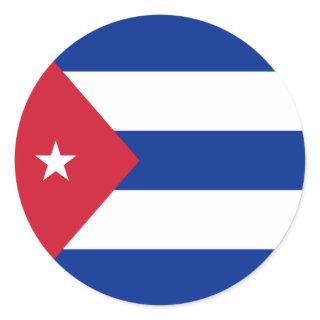 Cuba Flag Classic Round Sticker