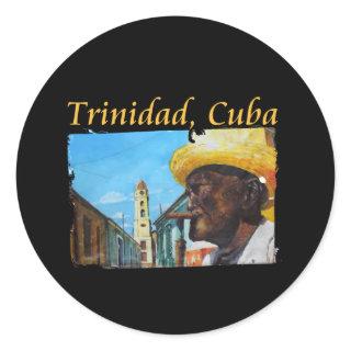 Cuba - Trinidad Cuban Cigar Art Classic Round Sticker