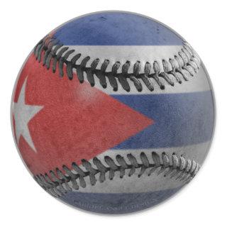 Cuban Baseball Classic Round Sticker