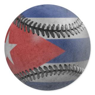 Cuban Baseball Classic Round Sticker