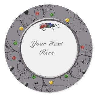 Cuckoo Wasp Classic Round Sticker