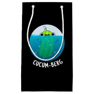 Cucum-berg Funny Cucumber Pun Dark BG Small Gift Bag