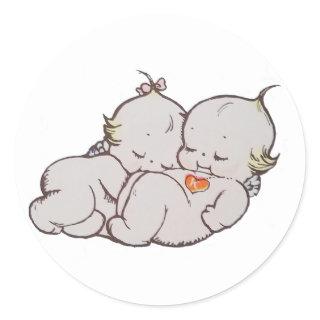Cuddling Kewpies Stickers