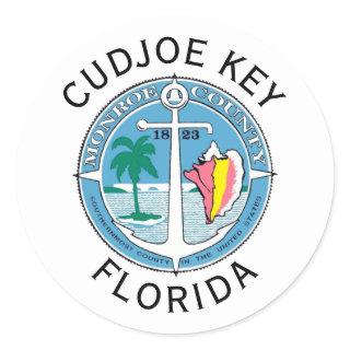 Cudjoe Key - Florida Keys Classic Round Sticker