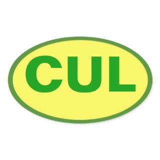 CUL sticker - Culebra Colors!