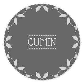 Cumin Spice Jar Sticker Labels