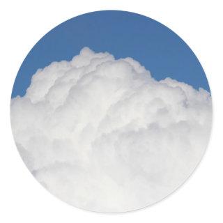 Cumulus Cloud Classic Round Sticker