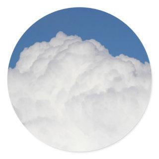 Cumulus Cloud Classic Round Sticker