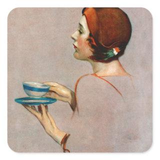 Cup of Java Square Sticker