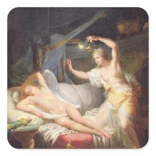 Cupid and Psyche Square Sticker