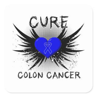 Cure Colon Cancer Square Sticker
