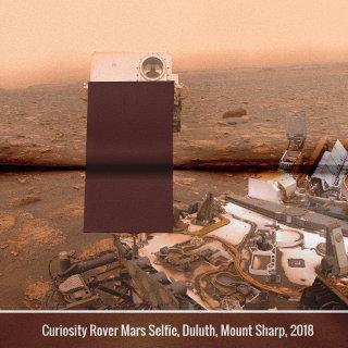 Curiosity Rover Mars Dusty Selfie at Mount Sharp Tissue Paper