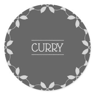 Curry Spice Jar Labels