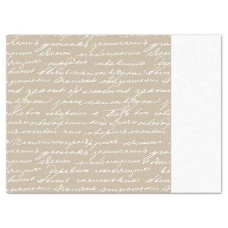 Cursive Handwriting Writer Author Books Two Tone Tissue Paper
