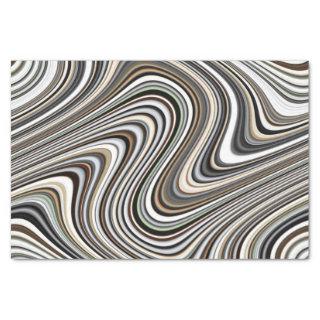 Curvy Abstract Shapes Tissue Paper