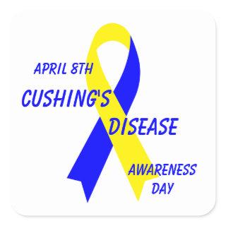 Cushing's Disease Awareness Ribbon by Janz Square Sticker