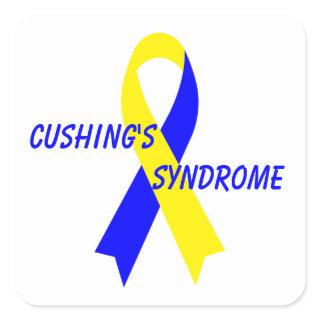 Cushing's Syndrome Awareness Ribbon by Janz Square Sticker