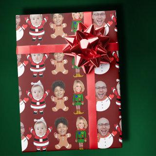 Custom 4 Photo Family Face Photo Christmas Gift