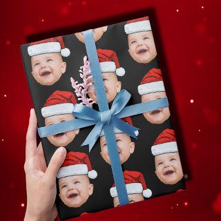 Custom Baby Face Photo Santa Hat