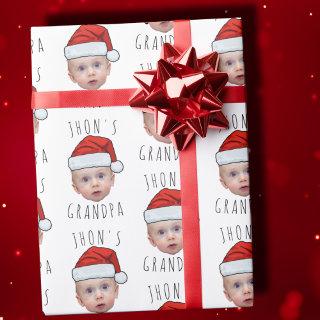 Custom Baby Face Santa Hat Christmas Photo