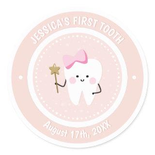 Custom Baby Girl Tooth Fairy  Sticker