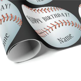 Custom Baller Baseball Name Happy Birthday