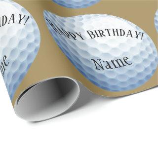 Custom Baller Golf Name Happy Birthday