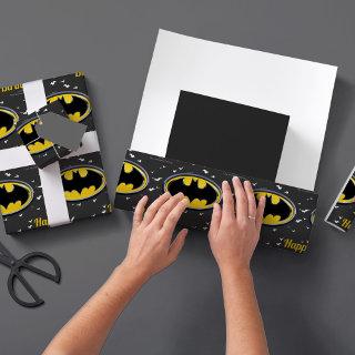 Custom Batman Logo Happy Birthday
