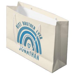 Custom Best Brother Ever Rainbow Brother Gifts Large Gift Bag