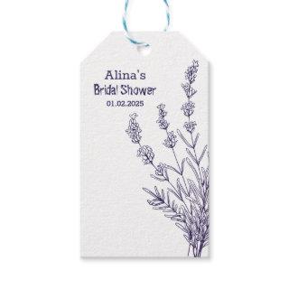Custom Branded French lavender flowers Gift Tags