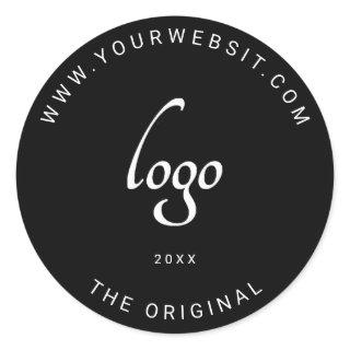 Custom Business Logo Classic Round Sticker