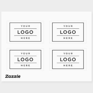 Custom Business Logo Company Branded Rectangular Sticker